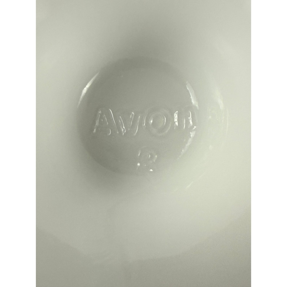 VTG 1960s Avon White Milk Glass Lidded Egg Pedestal Candy Dish 6in MINT! - Picture 8 of 10